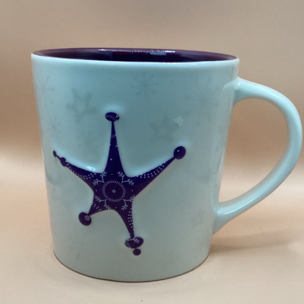 Blue Starfish Ceramic Mug